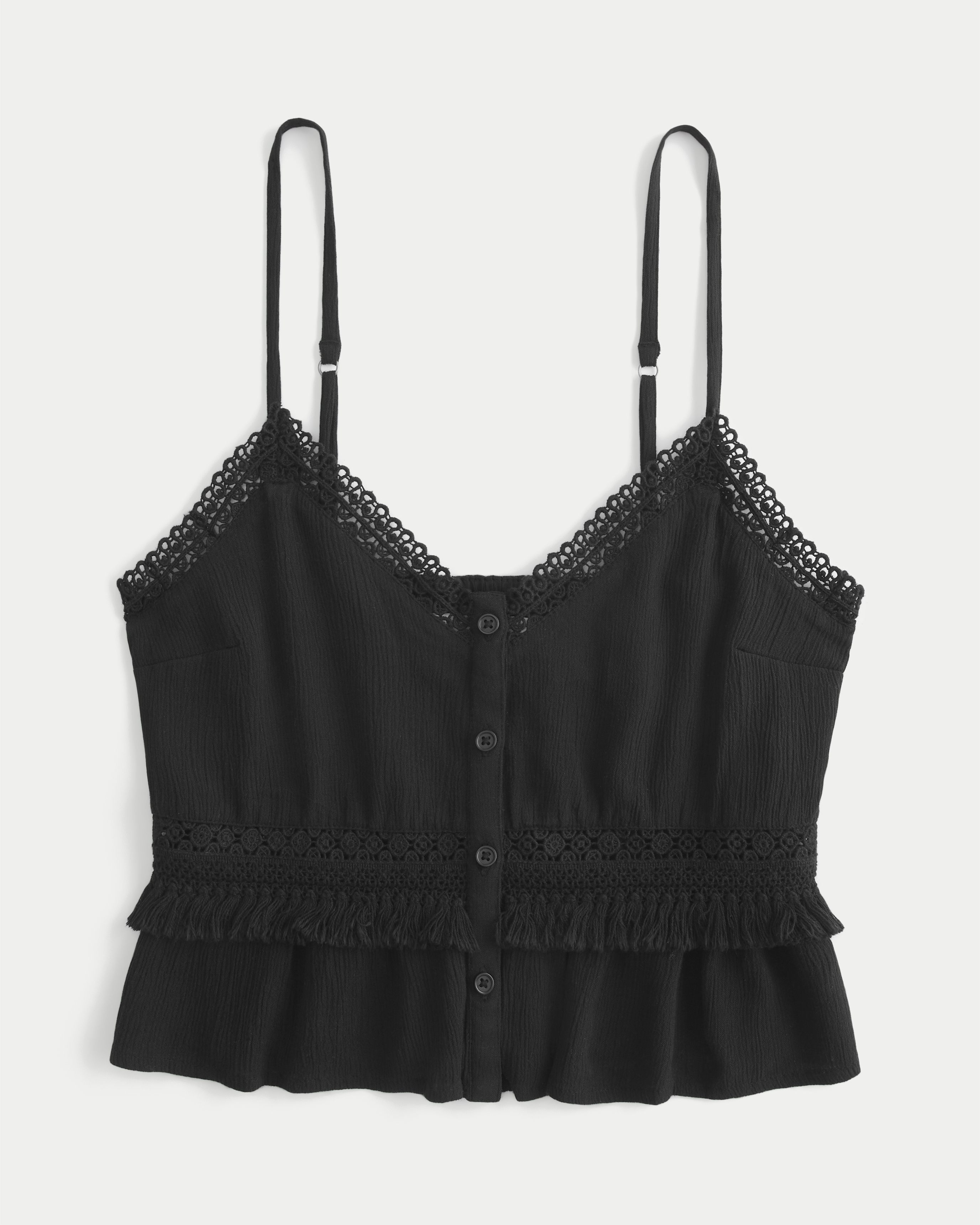 Женские топы Hollister Fringe Crop Mini Tank