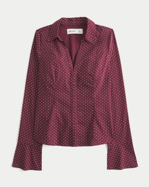 Женские рубашки Hollister Bell Sleeve Shirt