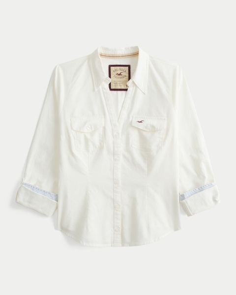 Женские рубашки Hollister Oxford Icon Shirt