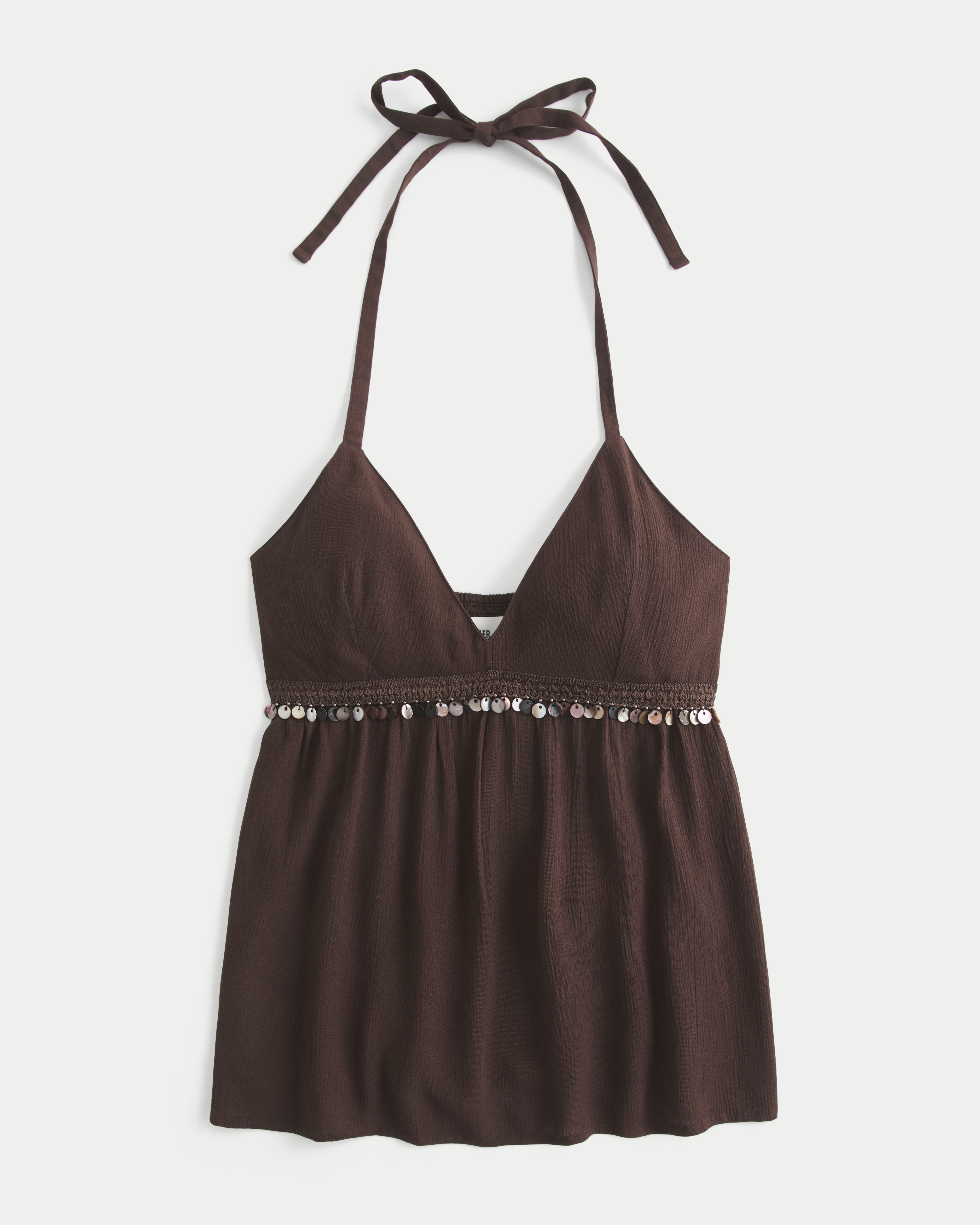 Бэби-долл Shell-Embellished, завязка на шее — Hollister