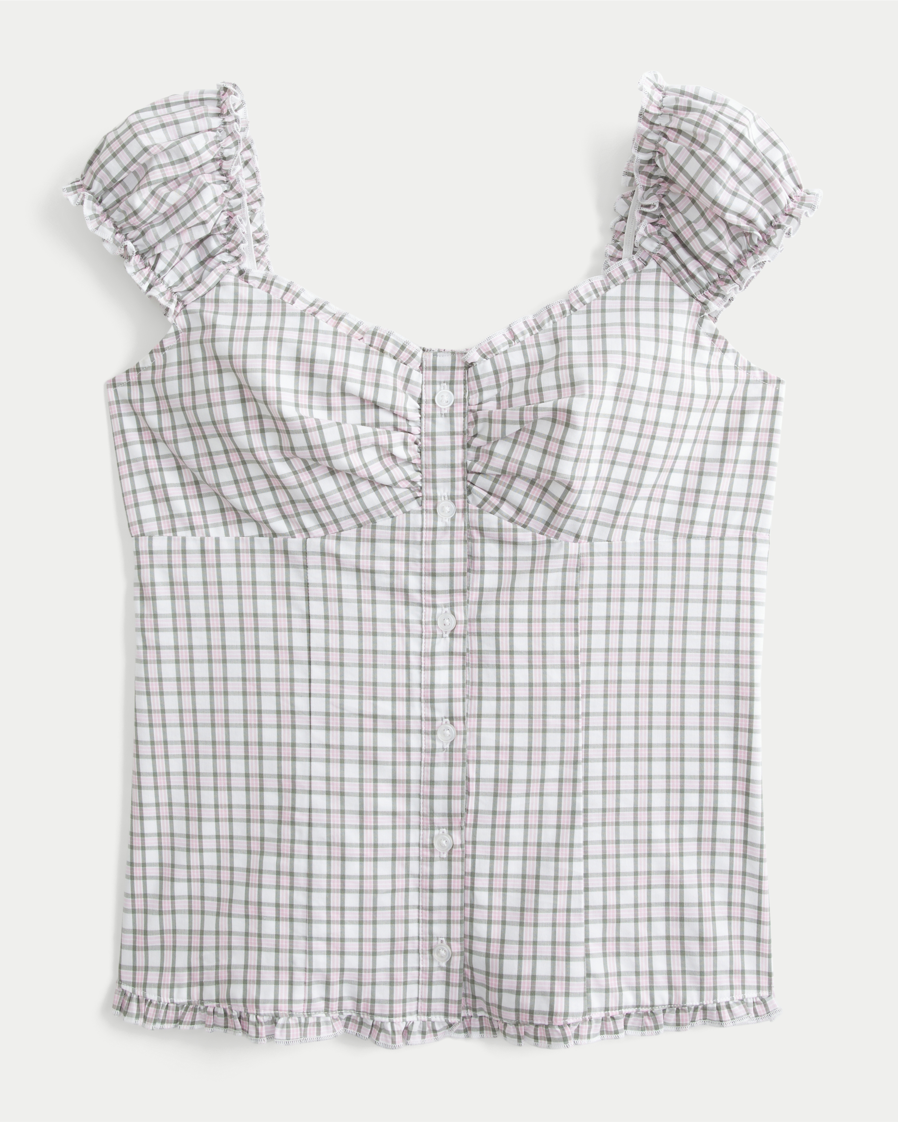 Женские топы Hollister On/Off-the-Shoulder Ruffle Trim Top