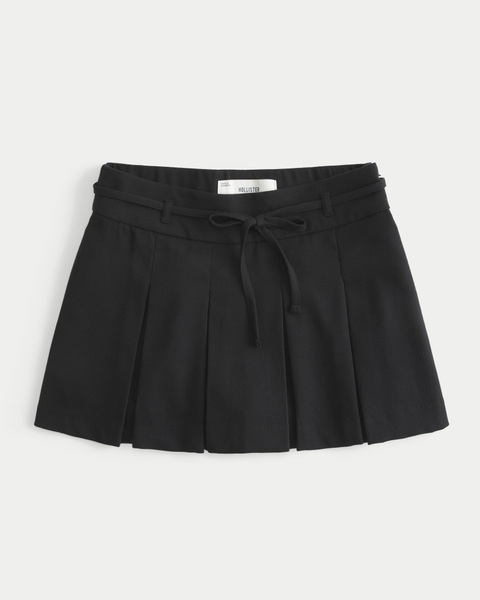 Женские юбки Hollister Mid-Rise Pleated Mini Skort
