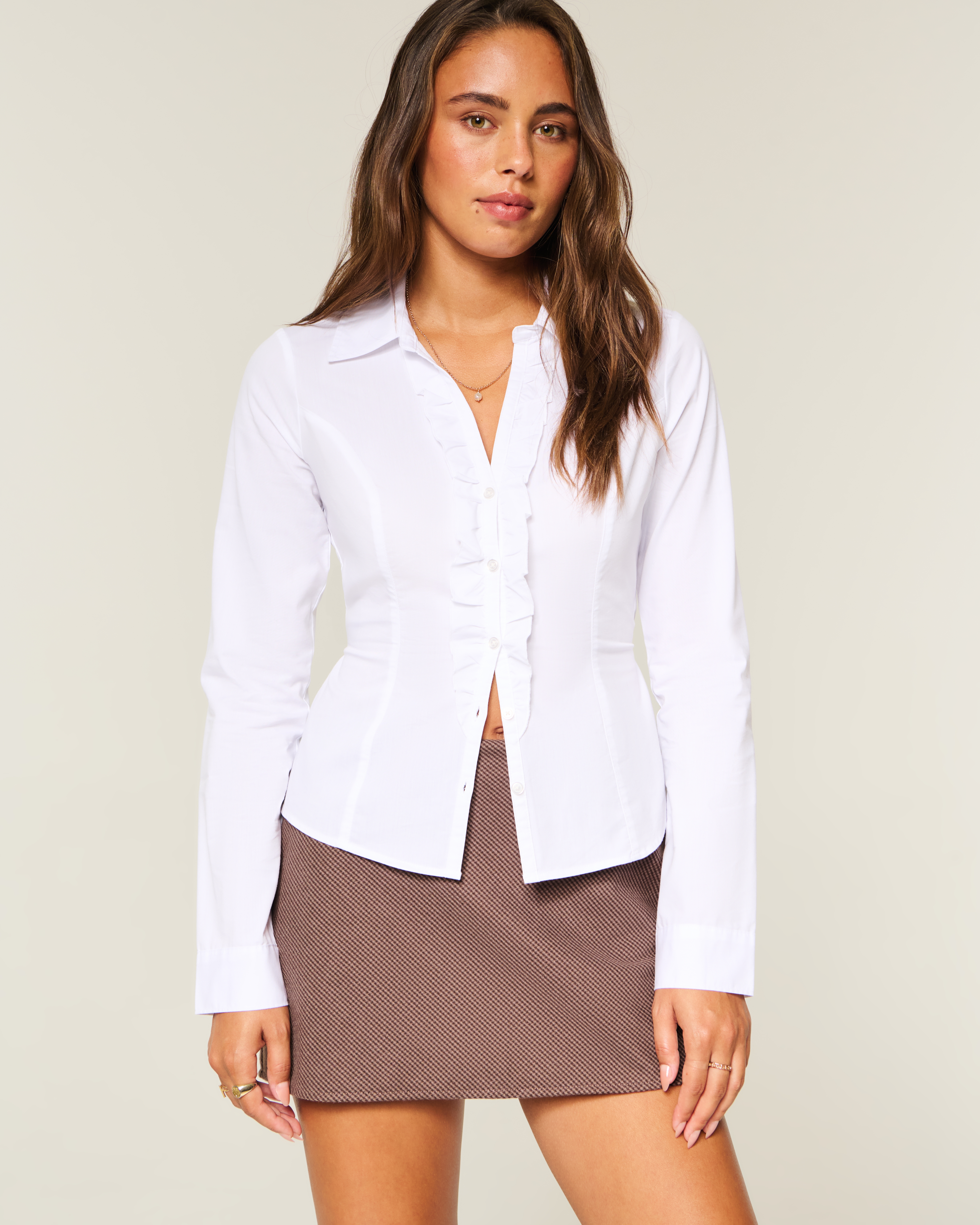 Женские юбки Hollister High-Rise A-Line Mini Skort — фото 2