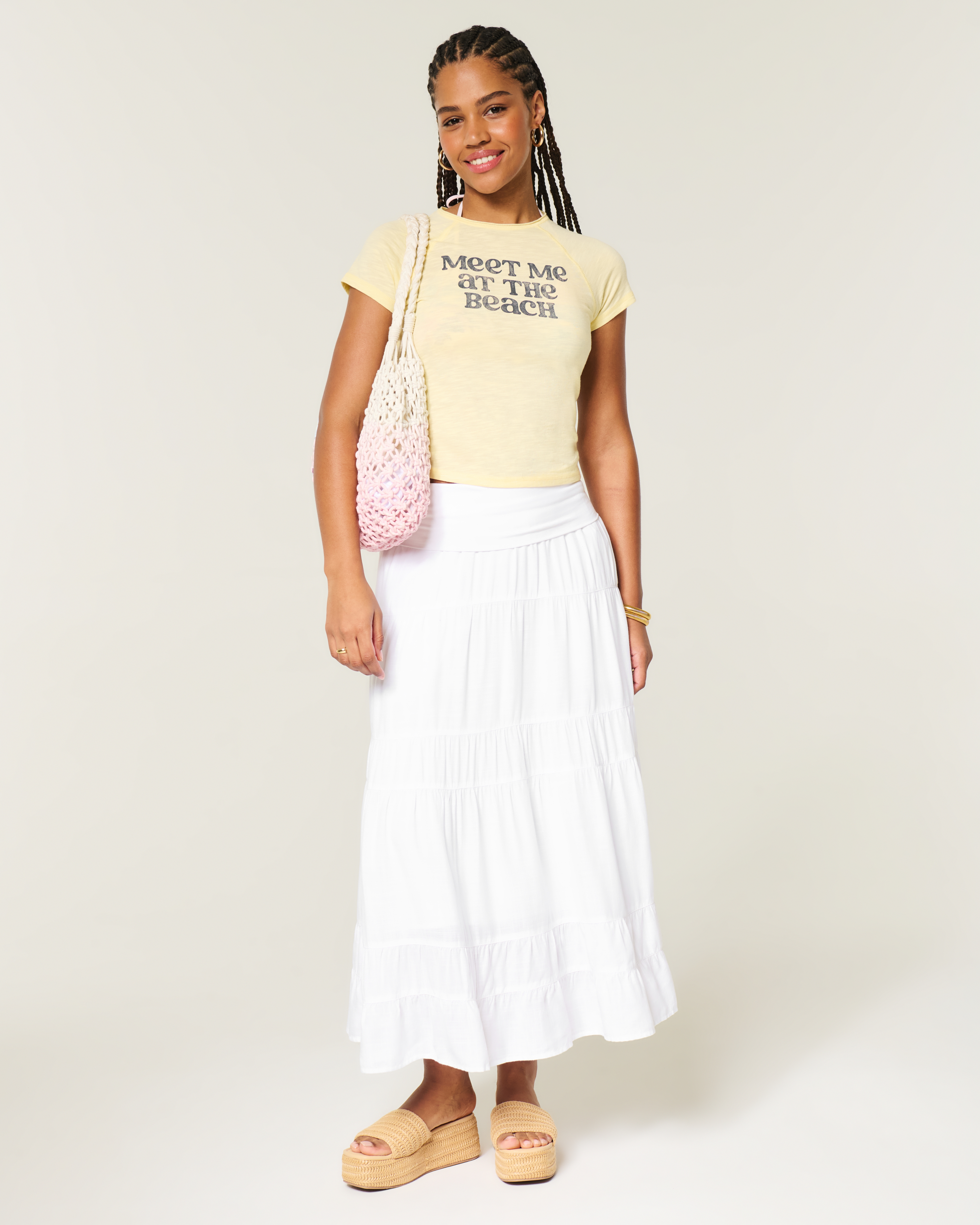 Женские платья Hollister 2-in-1 Convertible Maxi Skirt to Midi Dress — фото 2
