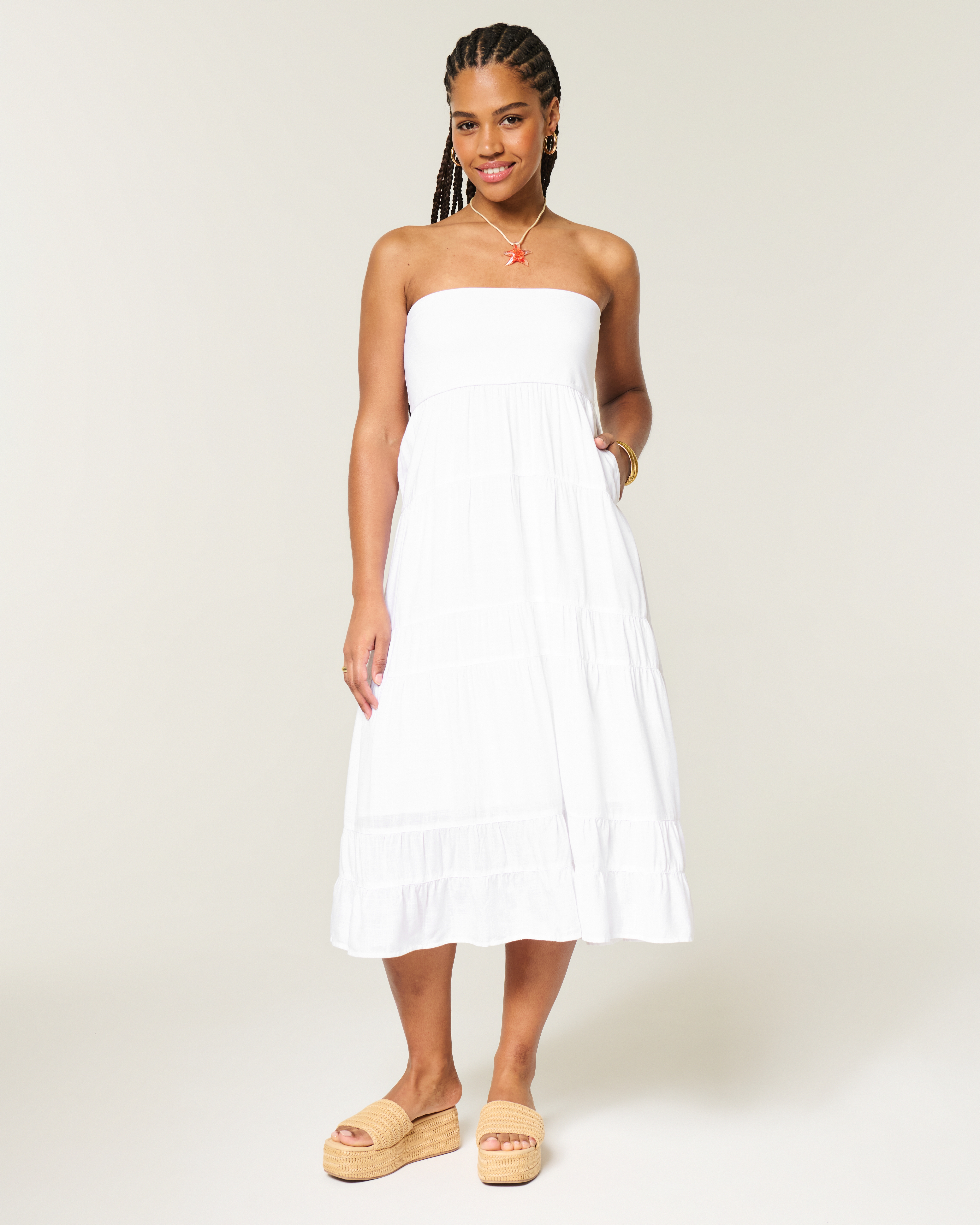 Женские платья Hollister 2-in-1 Convertible Maxi Skirt to Midi Dress — фото 3