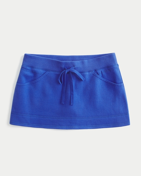Женские юбки Hollister Low-Rise Fleece Mini Skort