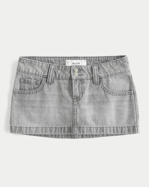 Женские юбки Hollister Ultra Low-Rise Twill Icon Micro Mini Skort
