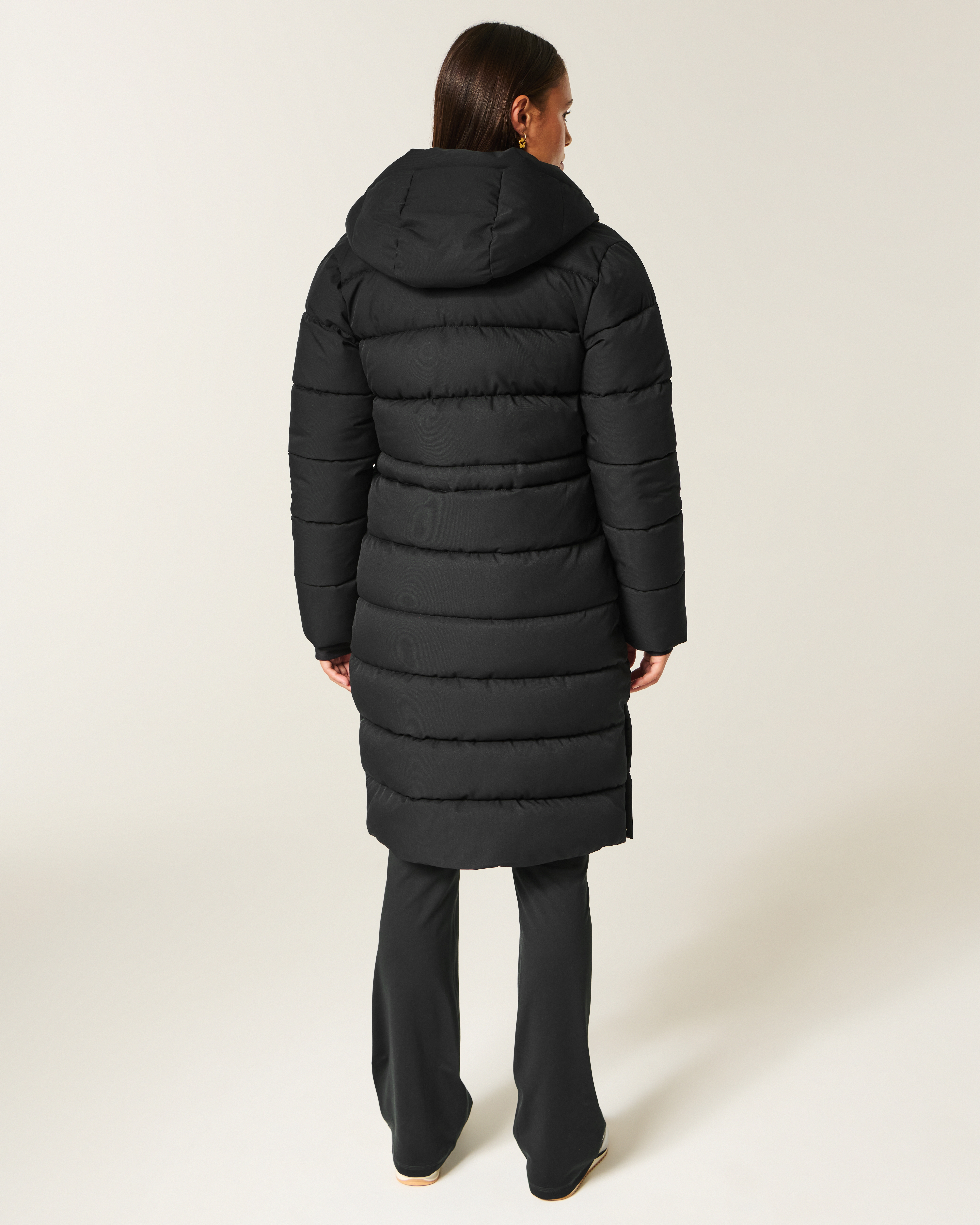 Женские куртки Hollister Longline Puffer Parka — фото 3