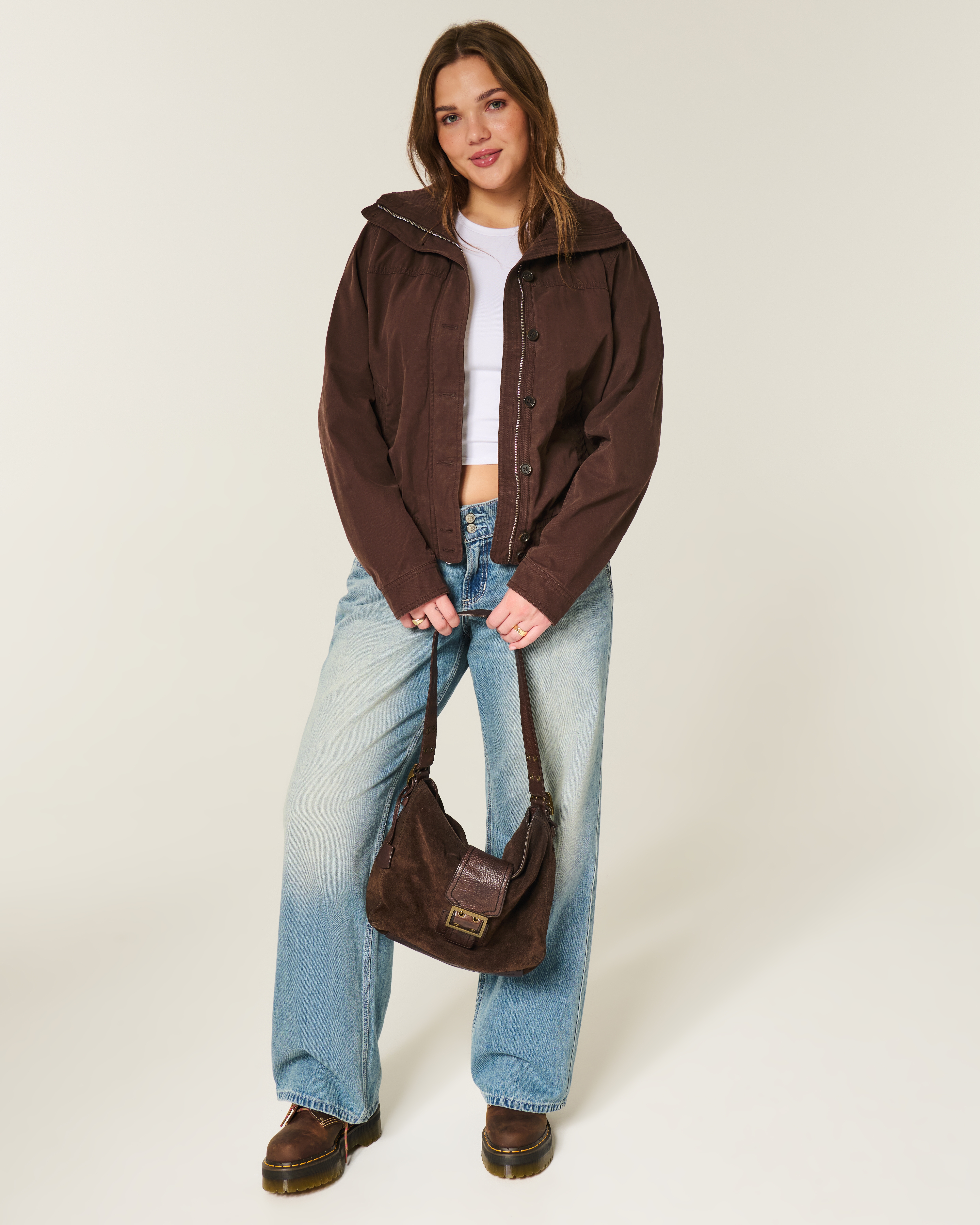 Женские куртки Hollister Bomber Jacket — фото 3