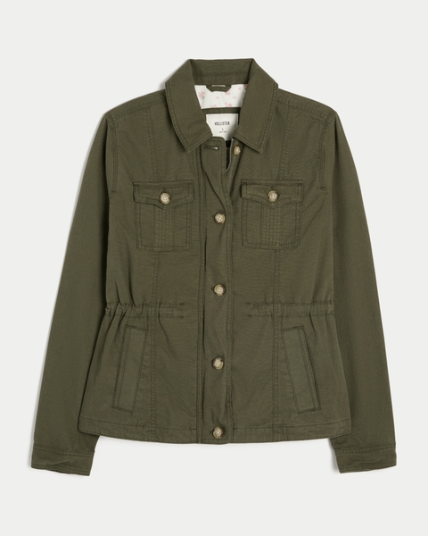 Женские куртки Hollister Twill Y2K Military Jacket