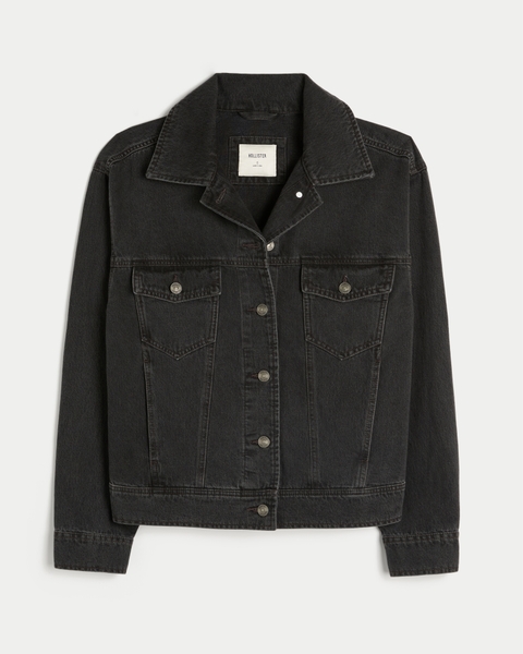 Женские куртки Hollister Oversized Denim Jacket