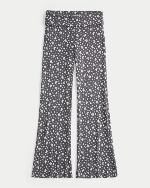 Женские брюки Hollister Always Cozy Knit Foldover Waist Flare Pants
