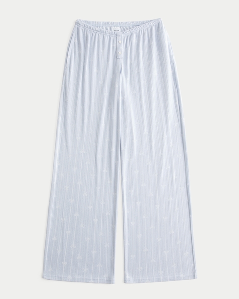 Женские брюки Hollister Always Cozy Pointelle Wide-Leg Boxer Pants