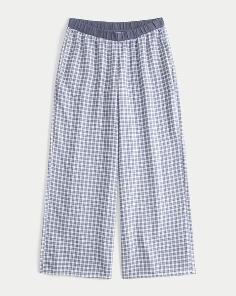 Женские брюки Hollister Contrast Waist Baggy Flannel Pants