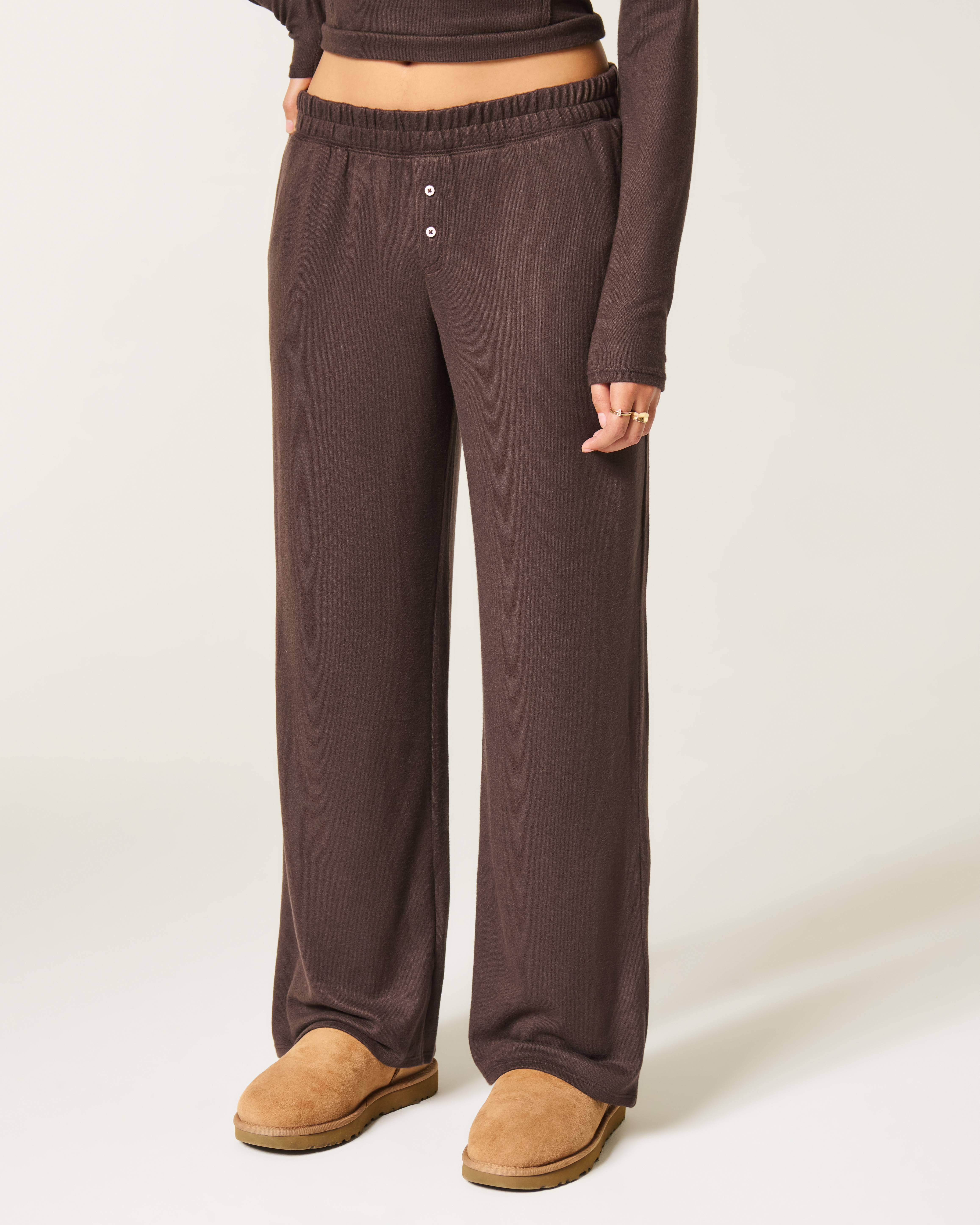 Женские брюки Hollister Always Cozy Wide-Leg Pants — фото 3