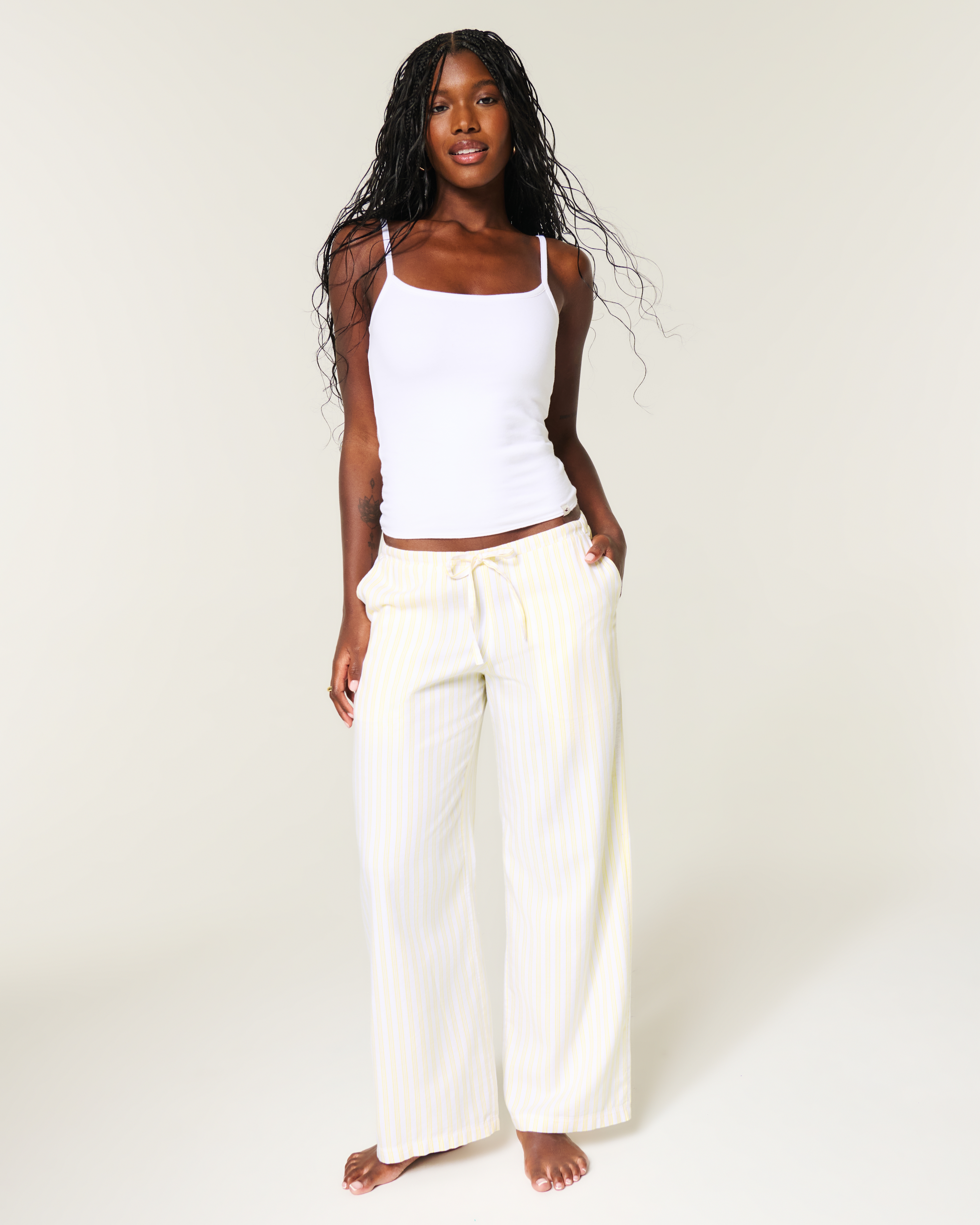 Женские брюки Hollister Oxford Wide-Leg Pants — фото 2