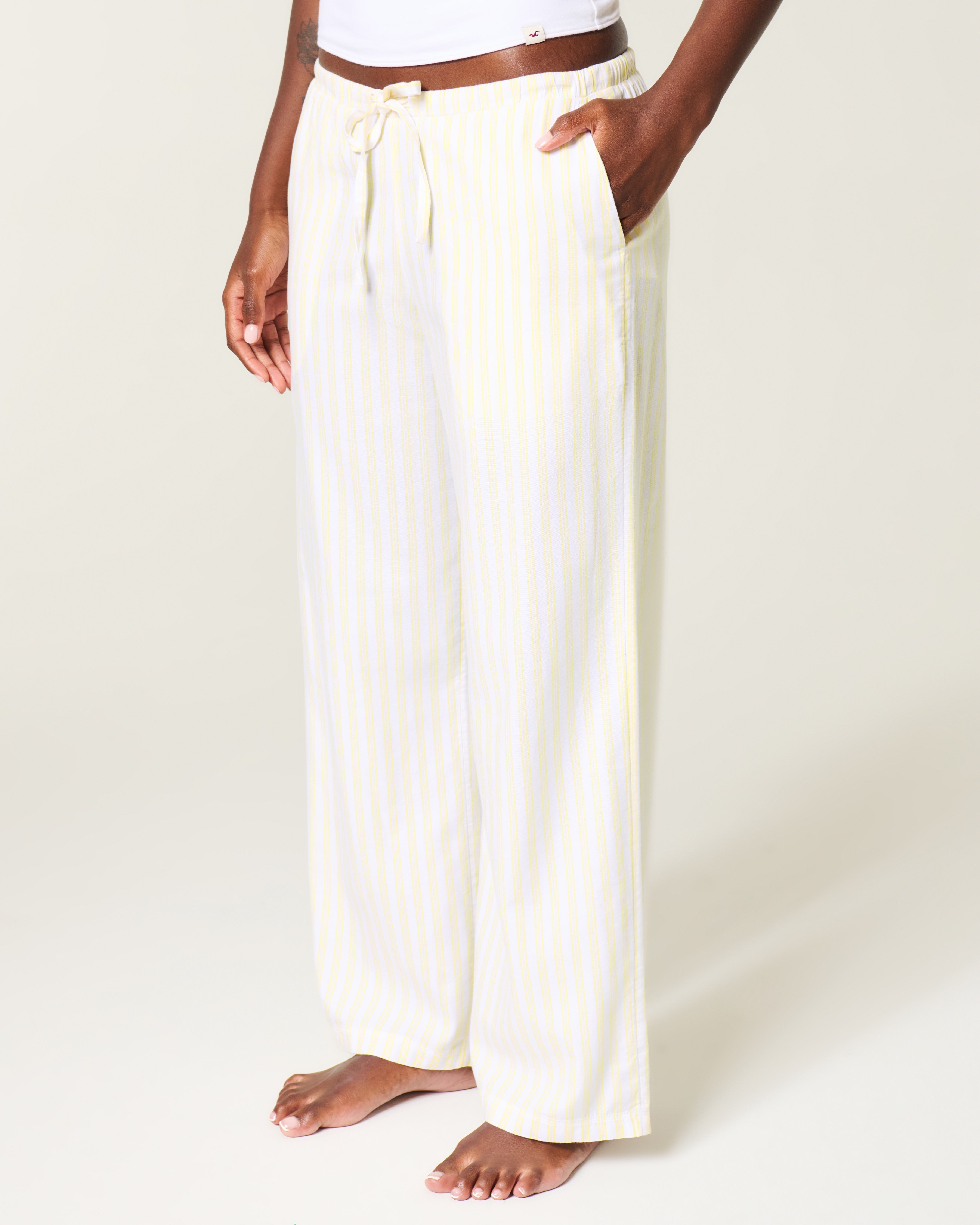 Женские брюки Hollister Oxford Wide-Leg Pants — фото 3