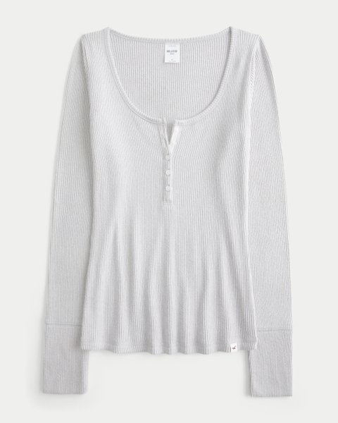 Женские топы Hollister Cozy Rib Long-Sleeve Henley