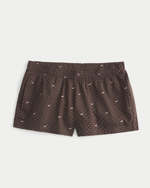 Женские шорты Hollister Oxford Mini Boxer Shorts