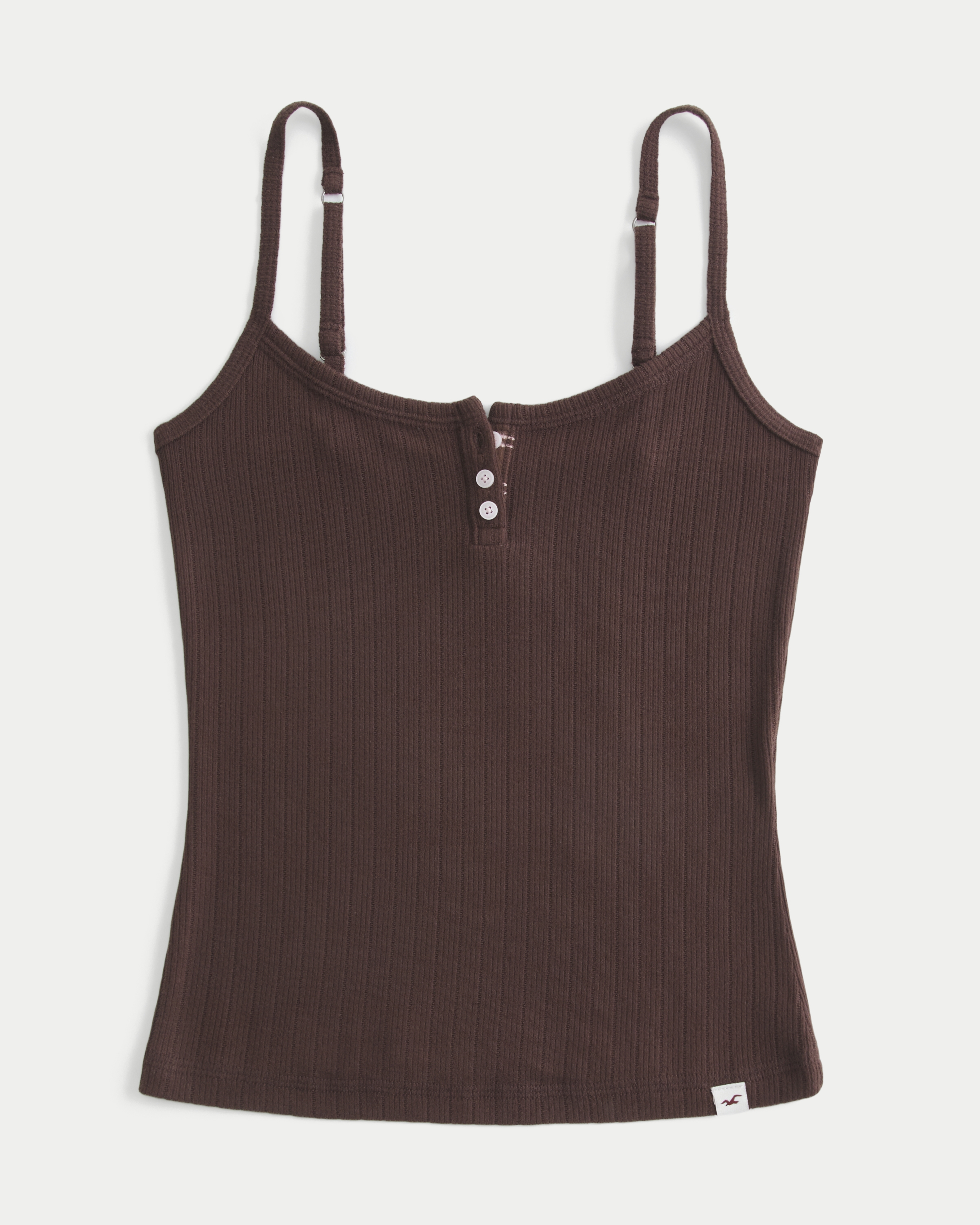 Женские топы Hollister Cozy Pointelle Henley Tank