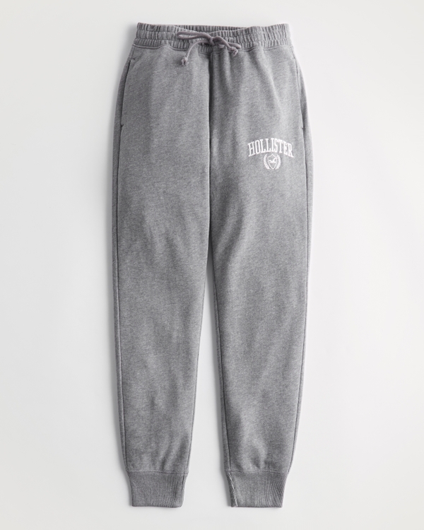 high rise fleece joggers hollister
