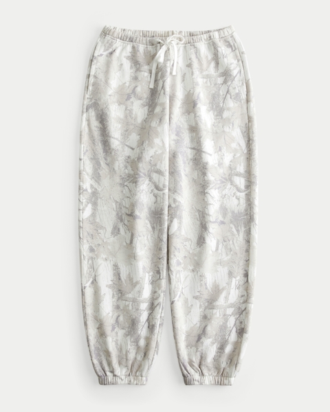 Женские брюки Hollister Feel Good Camo Baggy Fleece Joggers