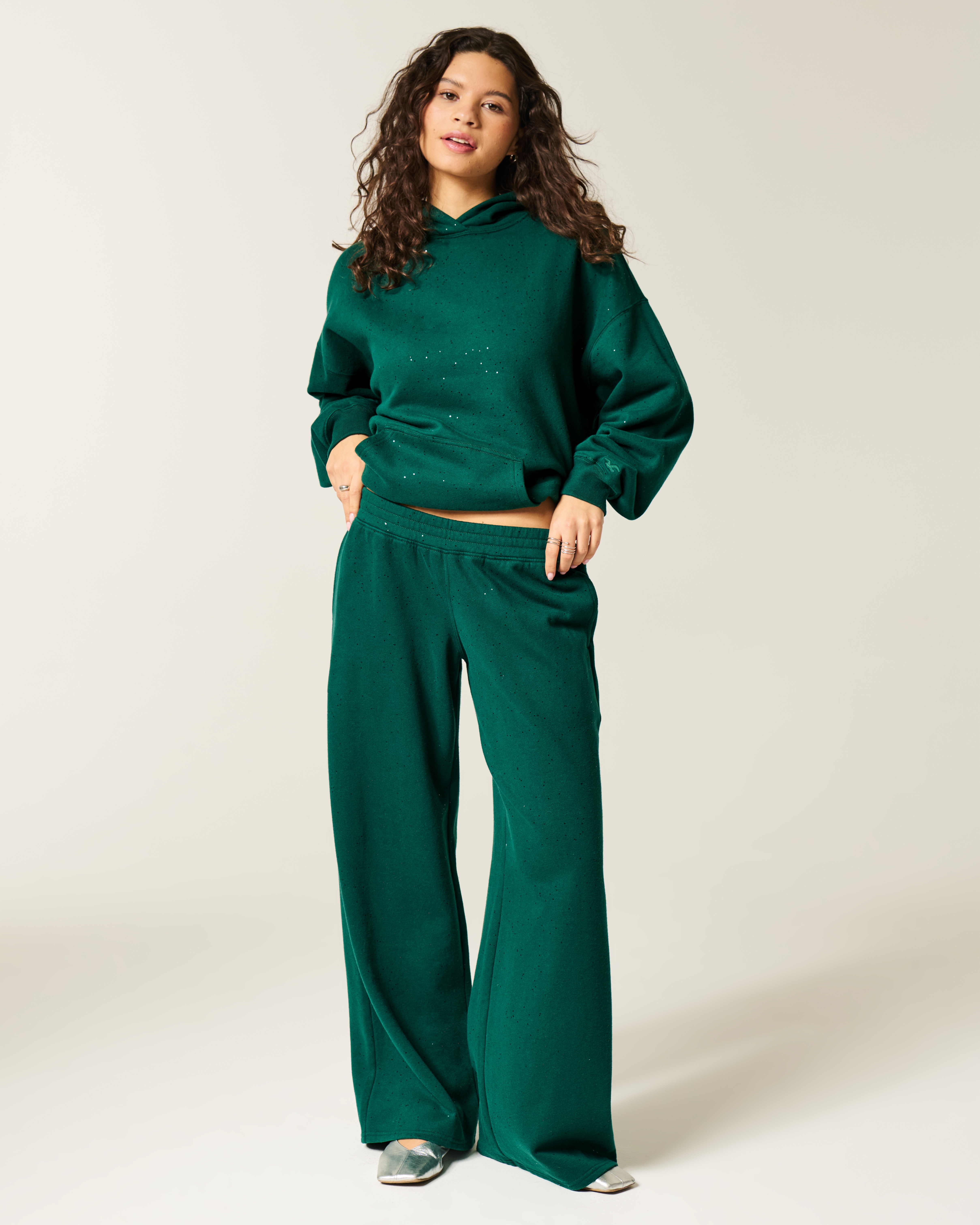 Женские брюки Hollister Sparkle Baggy Sweatpants — фото 2