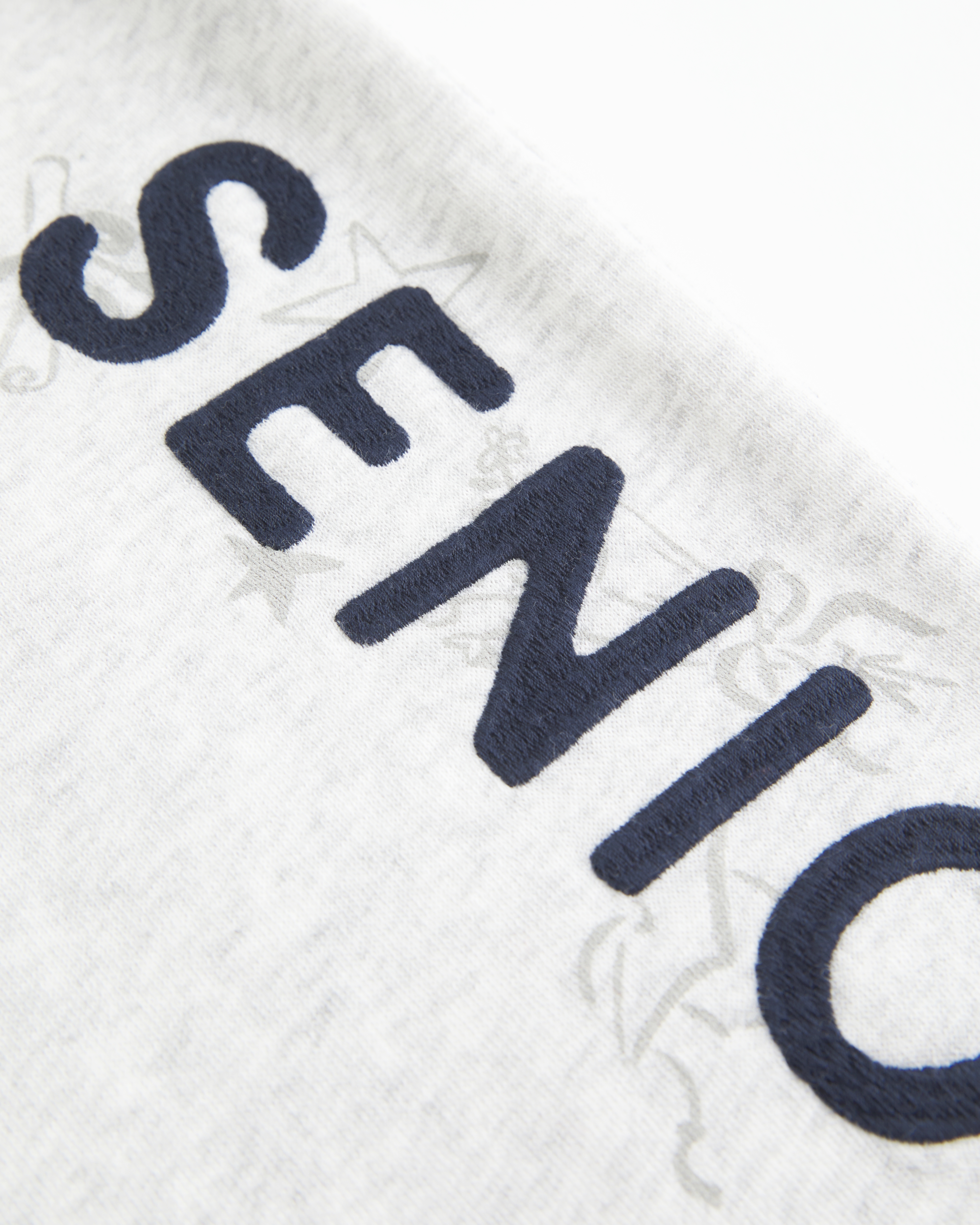 Женские брюки Hollister Feel Good Senior '26 Graphic Bootcut Sweatpants, цвет: Светлый меланжевый серый — фото 3