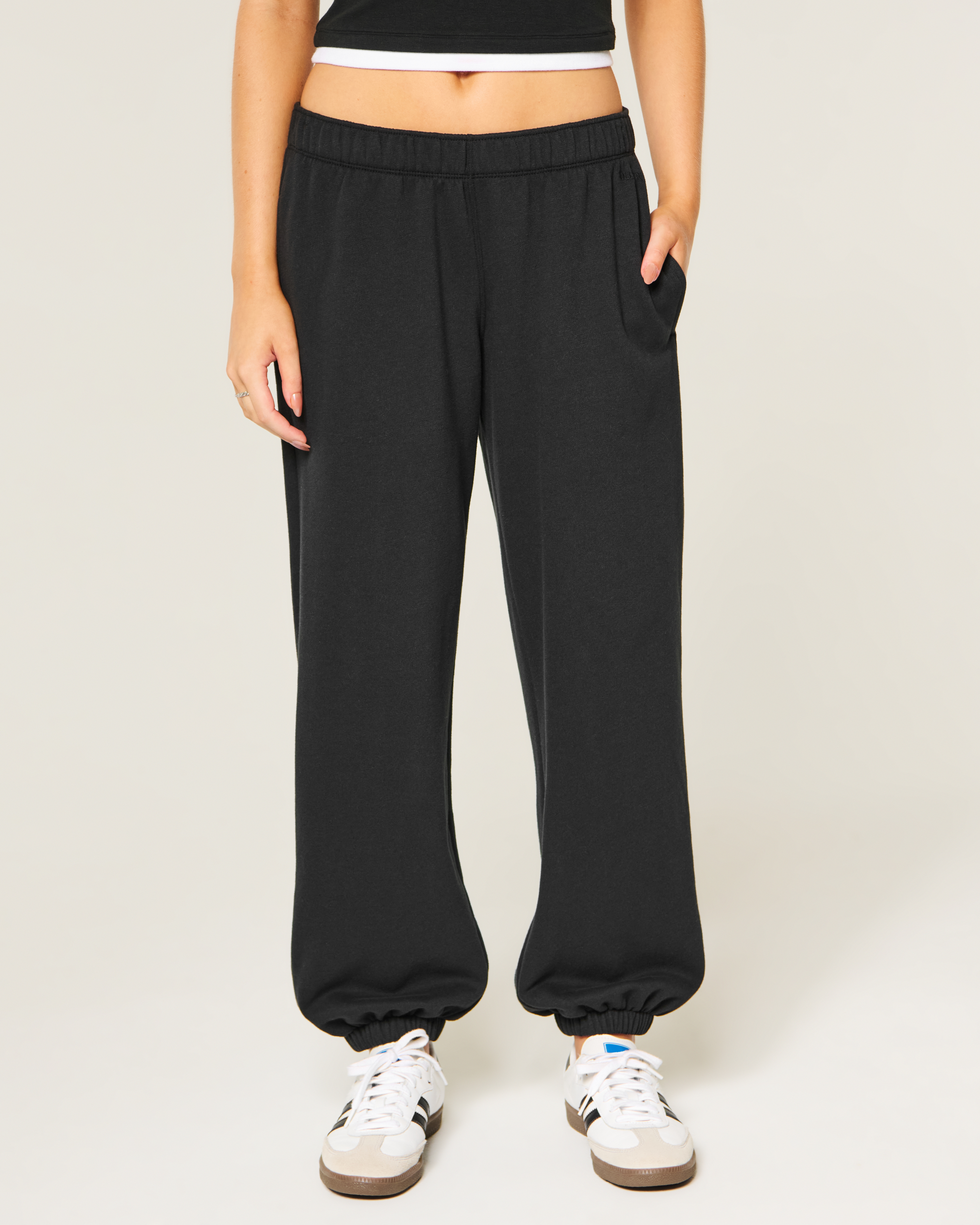 Женские брюки Hollister Feel Good Low-Rise Fleece Joggers — фото 3