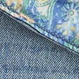 Low-Rise Medium Wash Foldover Waist Baggy Denim Shorts 5"
