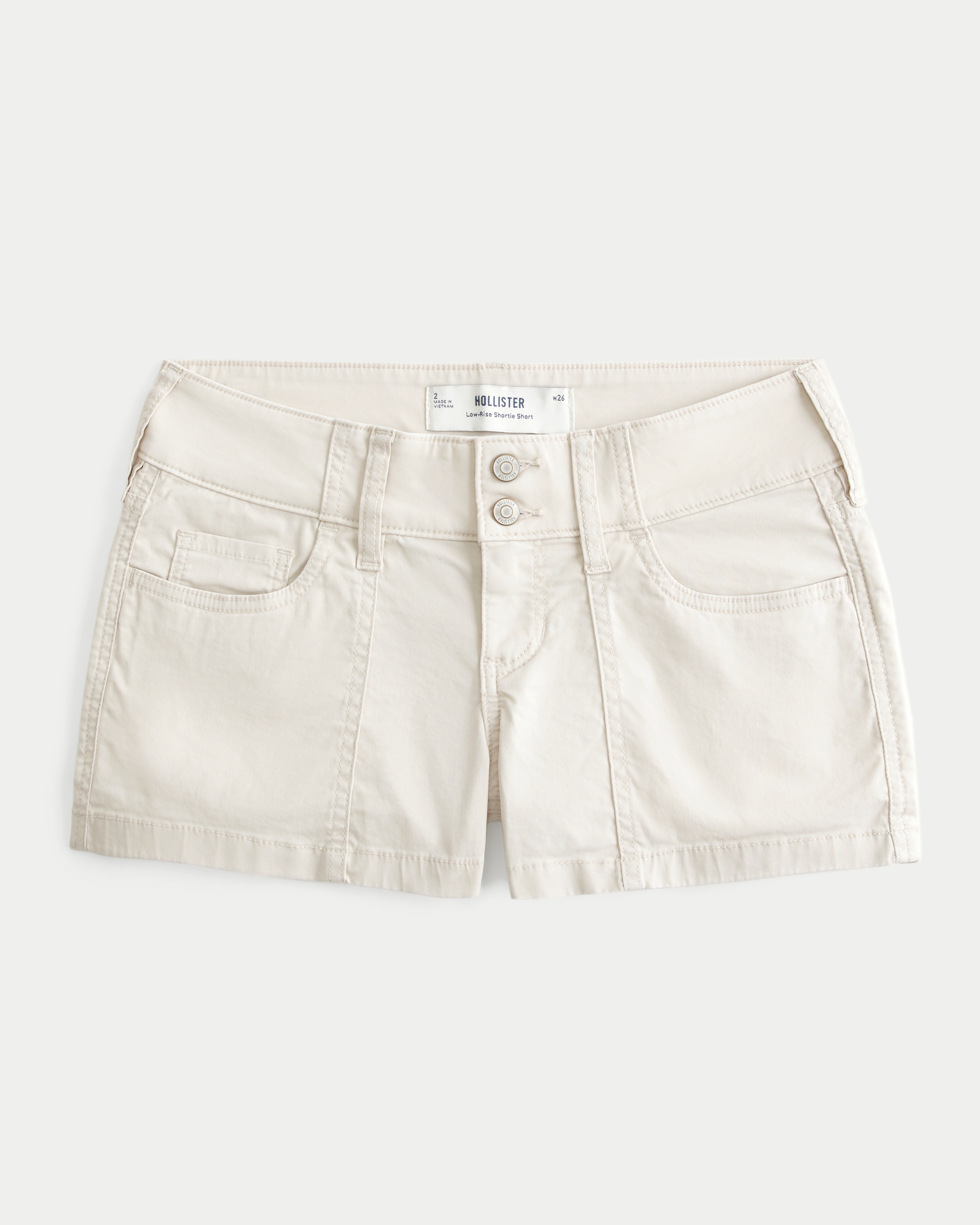 Женские шорты Hollister Low-Rise Floral Back Pocket Poplin Shortie Shorts
