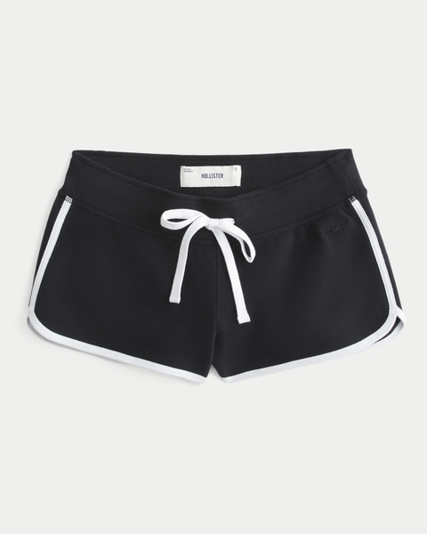 Женские шорты Hollister Ultra Low-Rise Logo Graphic Fleece Shortie Shorts
