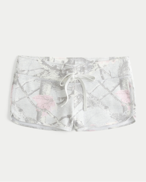 Женские шорты Hollister Camo Fleece Shortie Shorts