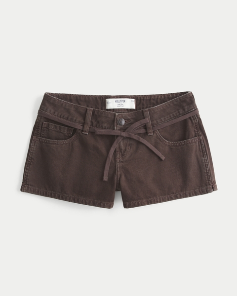 Женские шорты Hollister Low-Rise White Mini Jean Shorts