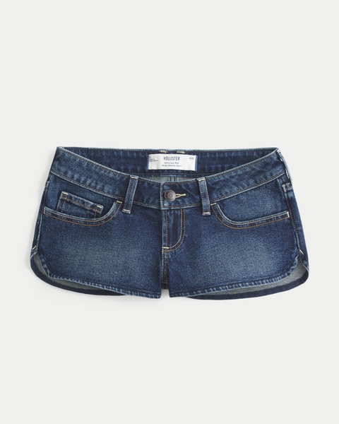 Женские шорты Hollister Ultra Low-Rise Micro Jean Shortie Shorts