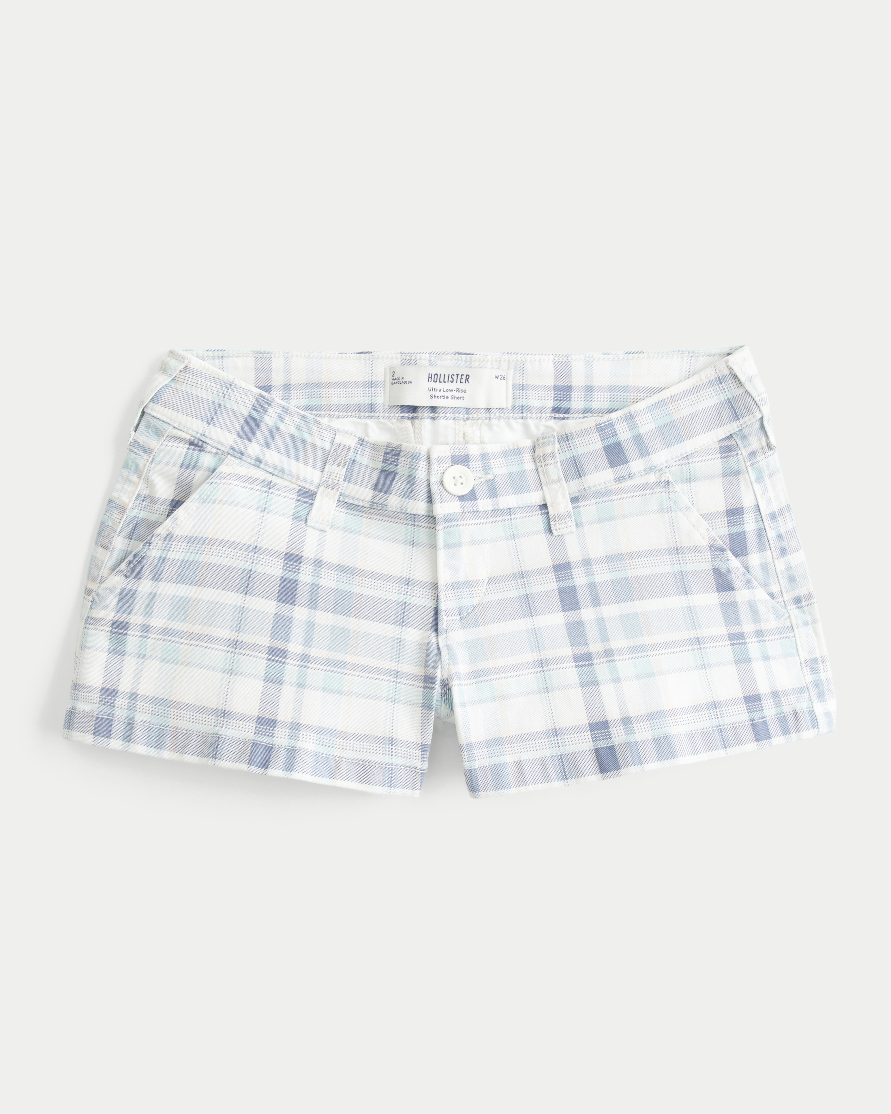 Женские шорты Hollister Ultra Low-Rise Dot Twill Shortie Shorts