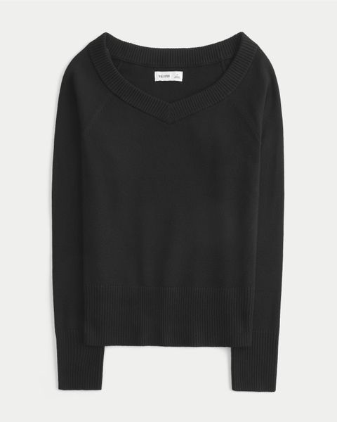 Женские свитеры Hollister Wide V-Neck Raglan Sweater