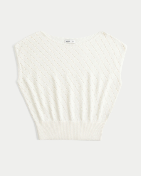 Женские свитеры Hollister Banded Textural Cap Sleeve Sweater