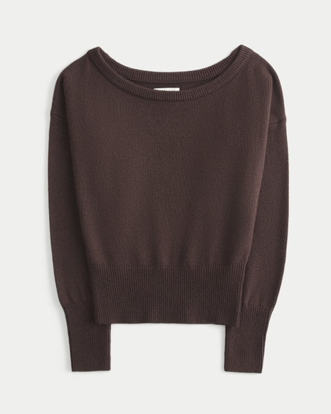Женские свитеры Hollister Easy Off-the-Shoulder Banded Sweater