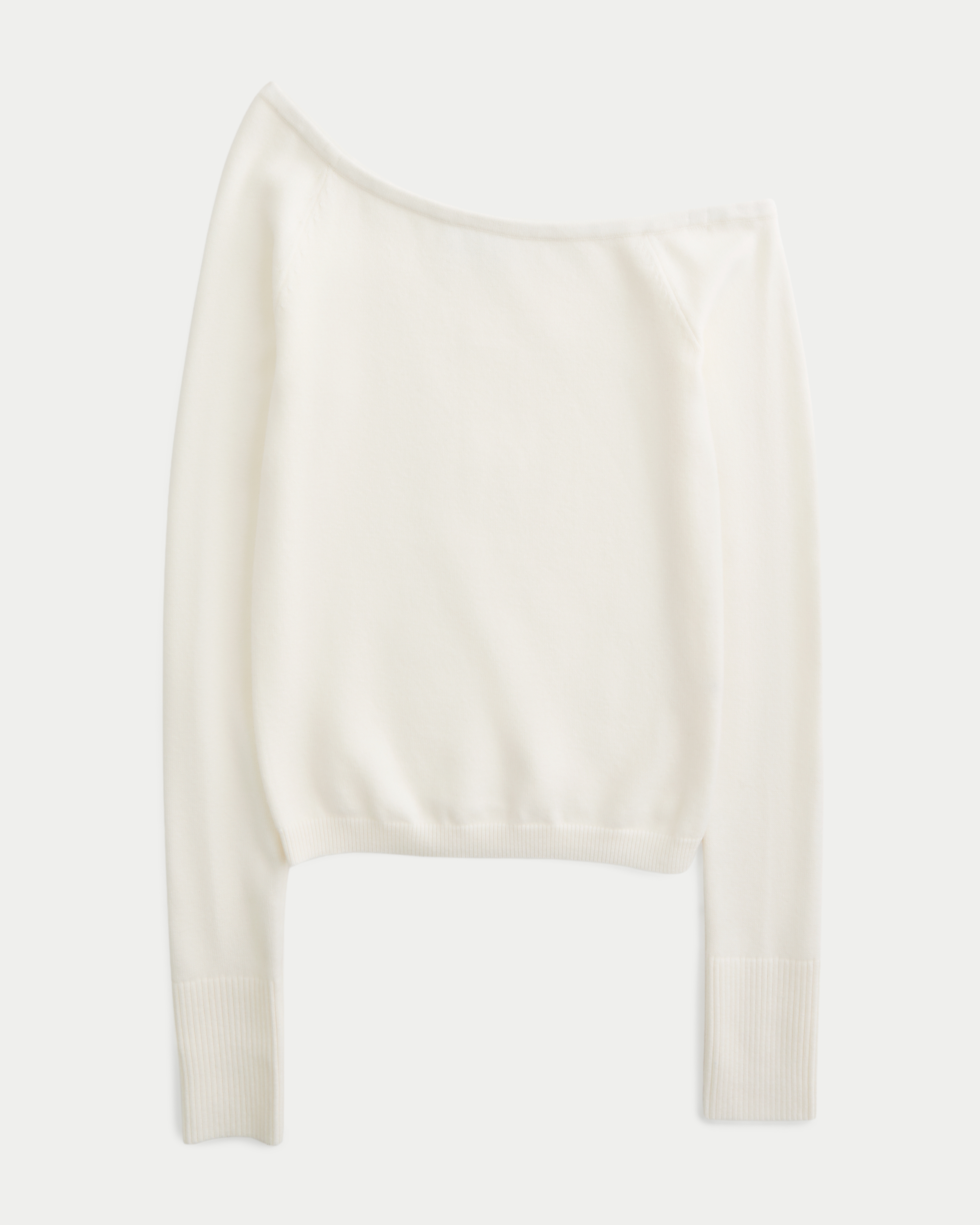 Женский свитер Hollister One-Shoulder, цвет: Белый