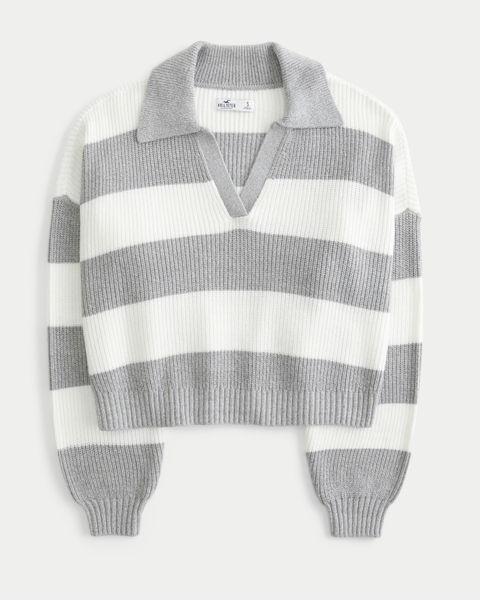 Женские свитеры Hollister Easy Stitchy Polo Sweater