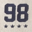 Oversized Half-Zip American Flag Graphic Sweater