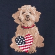 Easy Off-the-Shoulder Dog Graphic Sweater