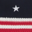 American Flag Pattern Crochet-Style Halter Top