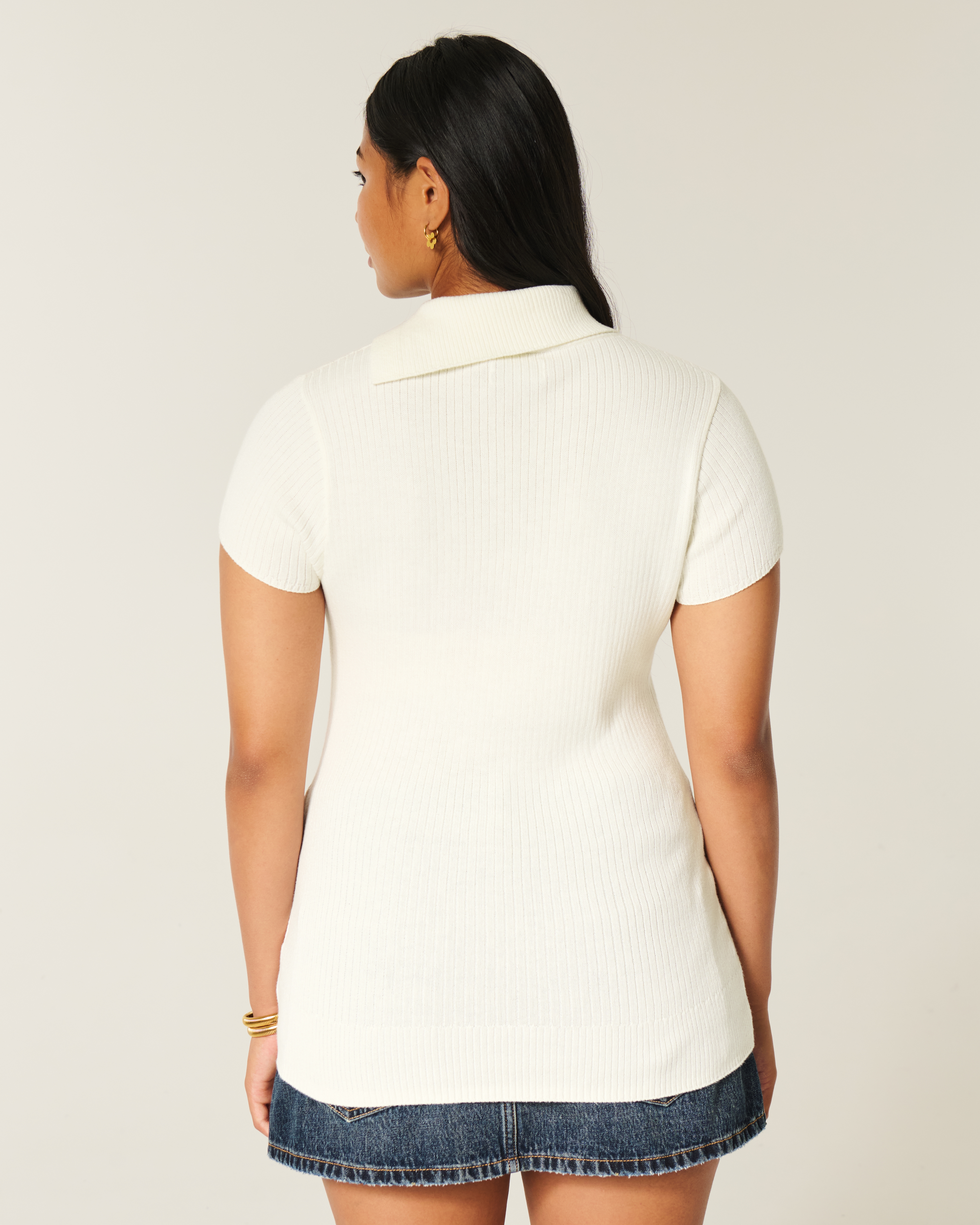 Женские свитеры Hollister Short-Sleeve Tunic Sweater — фото 3