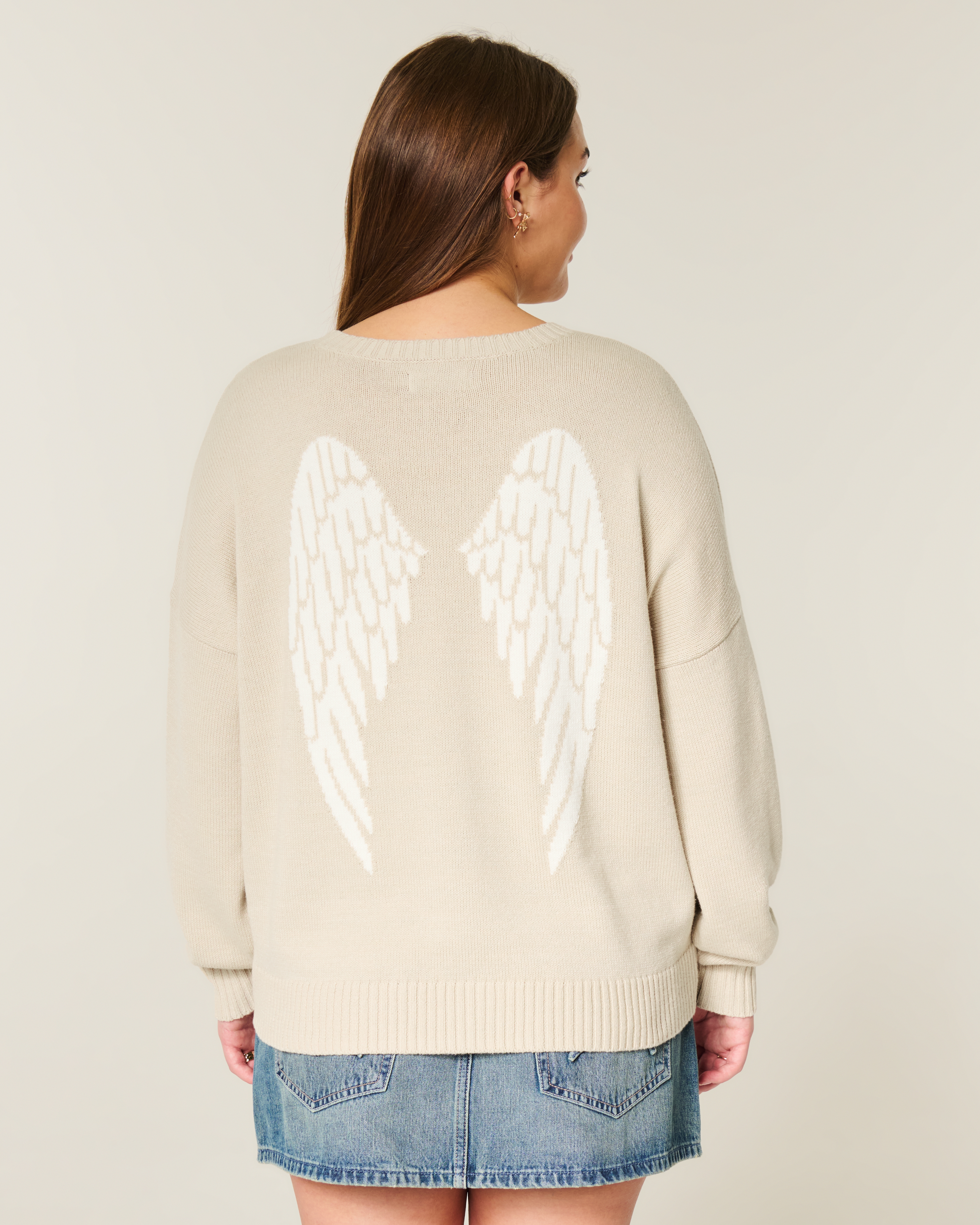 Женские свитеры Hollister Easy Wings Graphic Crew Sweater — фото 3