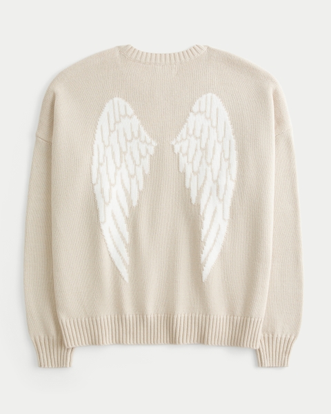 Женские свитеры Hollister Easy Wings Graphic Crew Sweater