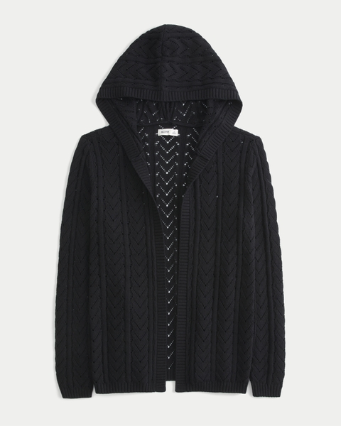 Женские кардиганы Hollister Stitchy Hooded No-Close Cardigan