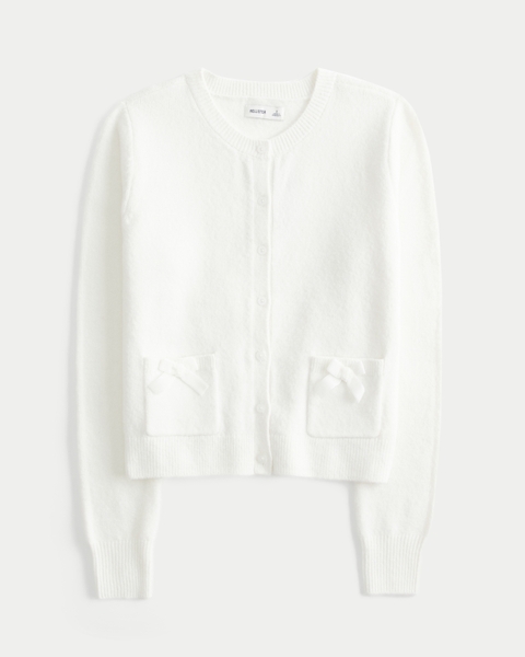Женские кардиганы Hollister Comfy Cloud Bow Pocket Cardigan