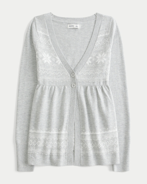 Женские кардиганы Hollister Long-Sleeve Flyaway Babydoll Cardigan